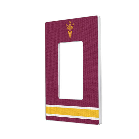 Arizona State Sun Devils Stripe Hidden-Screw Light Switch Plate-1