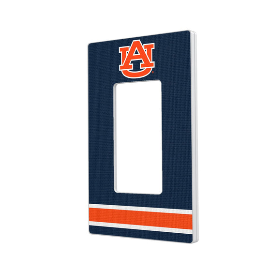 Auburn Tigers Stripe Hidden-Screw Light Switch Plate-1