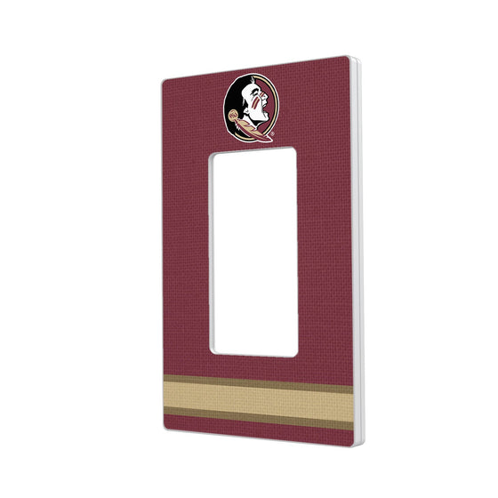 Florida State Seminoles Stripe Hidden-Screw Light Switch Plate-1