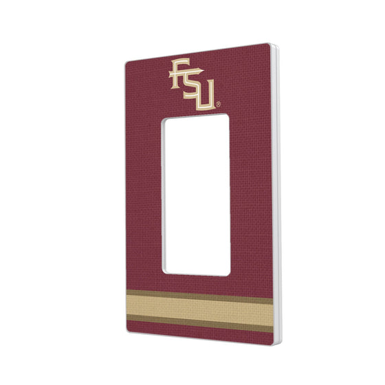 Florida State Seminoles Stripe Hidden-Screw Light Switch Plate-1