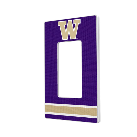 Washington Huskies Stripe Hidden-Screw Light Switch Plate-1