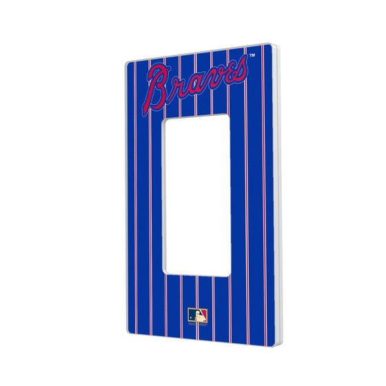 Atlanta Braves Home 2012 - Cooperstown Collection Pinstripe Hidden-Screw Light Switch Plate - 757 Sports Collectibles