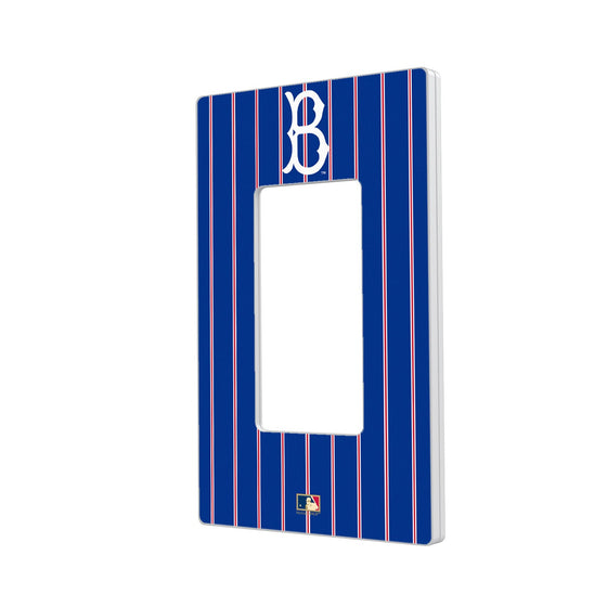 Brooklyn Dodgers 1949-1957 - Cooperstown Collection Pinstripe Hidden-Screw Light Switch Plate - 757 Sports Collectibles