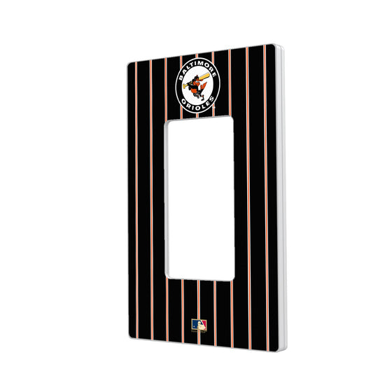 Baltimore Orioles 1966-1969 - Cooperstown Collection Pinstripe Hidden-Screw Light Switch Plate - 757 Sports Collectibles