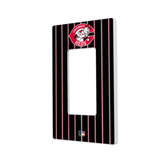 Cincinnati Reds 1978-1992 - Cooperstown Collection Pinstripe Hidden-Screw Light Switch Plate - 757 Sports Collectibles