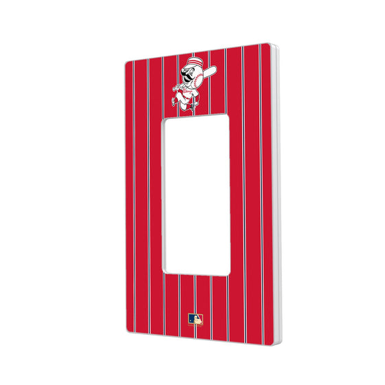 Cincinnati Reds 1953-1967 - Cooperstown Collection Pinstripe Hidden-Screw Light Switch Plate - 757 Sports Collectibles