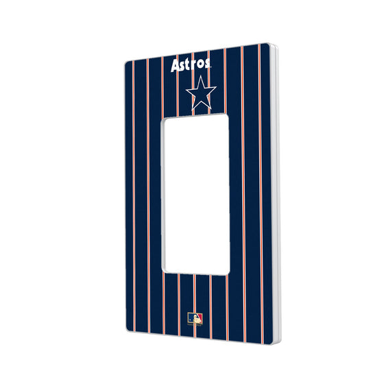 Houston Astros 1975-1981 - Cooperstown Collection Pinstripe Hidden-Screw Light Switch Plate - 757 Sports Collectibles