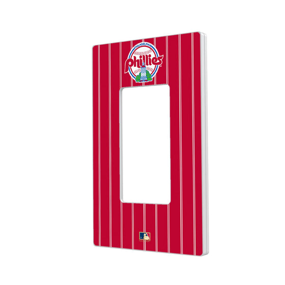 Philadelphia Phillies 1984-1991 - Cooperstown Collection Pinstripe Hidden-Screw Light Switch Plate - 757 Sports Collectibles