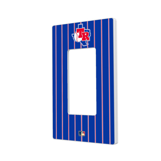 Texas Rangers 1981-1983 - Cooperstown Collection Pinstripe Hidden-Screw Light Switch Plate - 757 Sports Collectibles