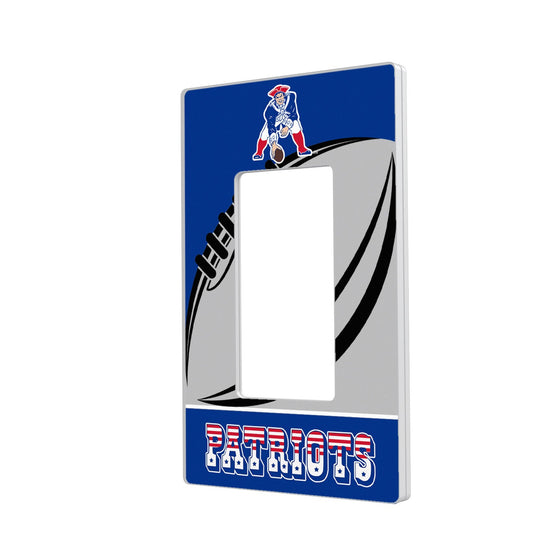 New England Patriots Passtime Hidden-Screw Light Switch Plate - 757 Sports Collectibles