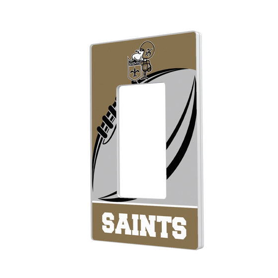 New Orleans Saints Passtime Hidden-Screw Light Switch Plate - 757 Sports Collectibles