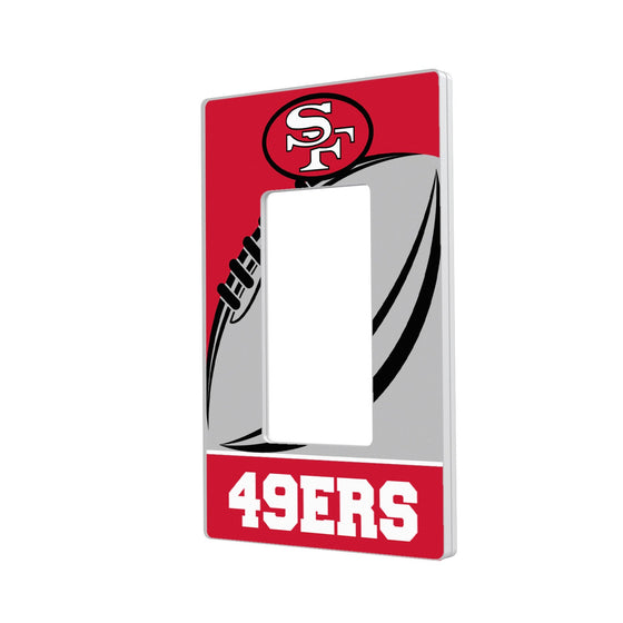 San Francisco 49ers Passtime Hidden-Screw Light Switch Plate - 757 Sports Collectibles