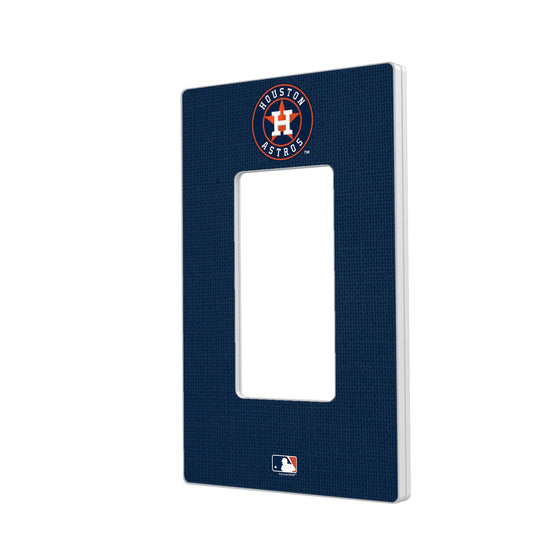 Houston Astros Solid Hidden-Screw Light Switch Plate - 757 Sports Collectibles