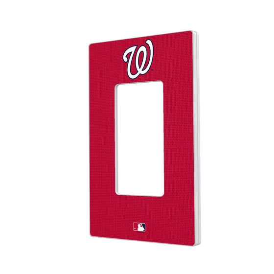 Washington Nationals Solid Hidden-Screw Light Switch Plate - 757 Sports Collectibles