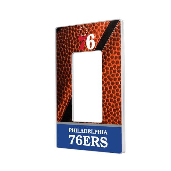 Philadelphia 76ers Basketball Hidden-Screw Light Switch Plate-1