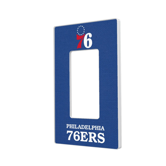 Philadelphia 76ers Solid Hidden-Screw Light Switch Plate-1