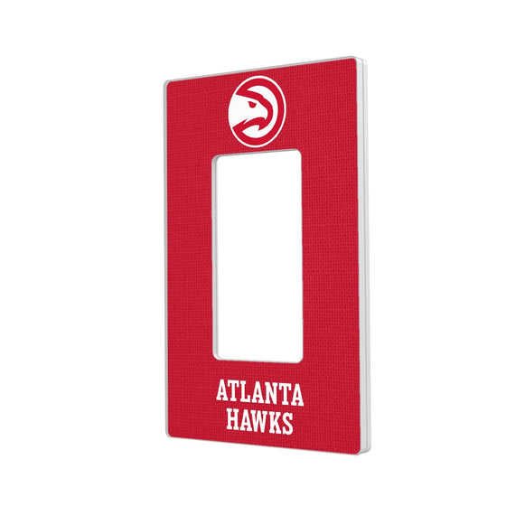 Atlanta Hawks Solid Hidden-Screw Light Switch Plate-1