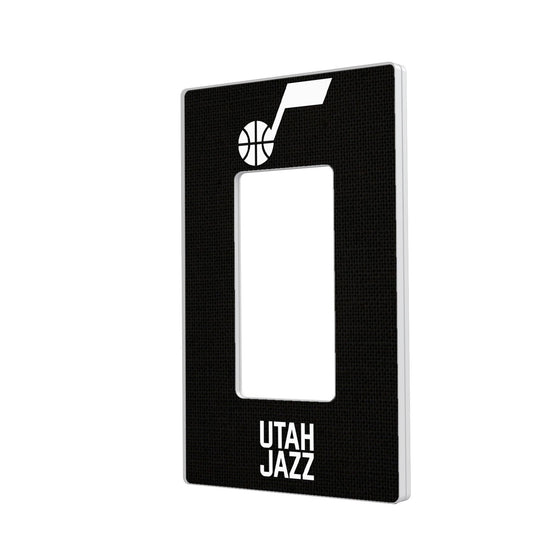 Utah Jazz Solid Hidden-Screw Light Switch Plate-1