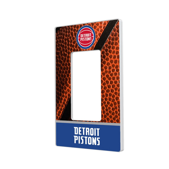 Detroit Pistons Basketball Hidden-Screw Light Switch Plate-1