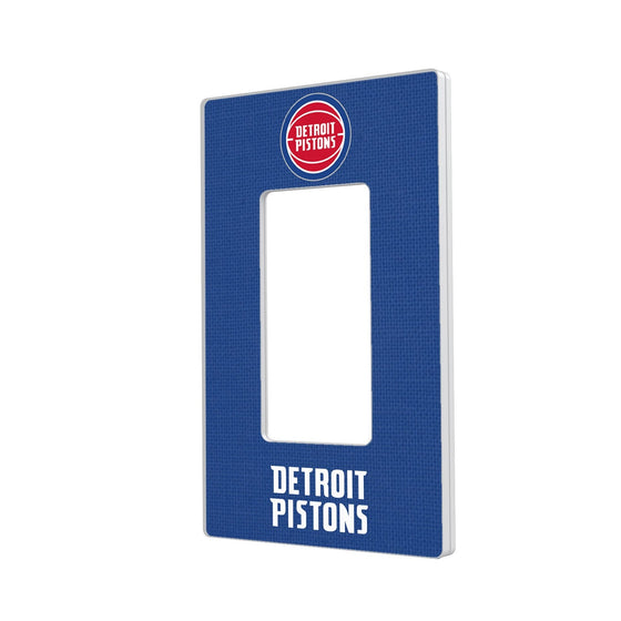 Detroit Pistons Solid Hidden-Screw Light Switch Plate-1