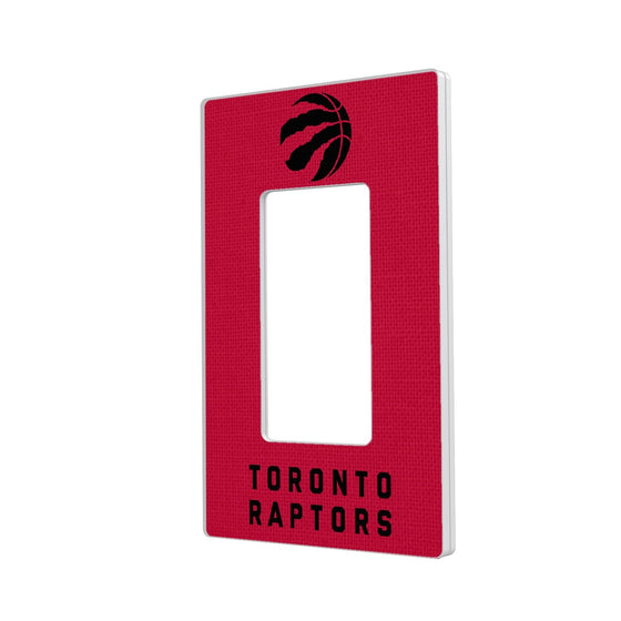 Toronto Raptors Solid Hidden-Screw Light Switch Plate-1