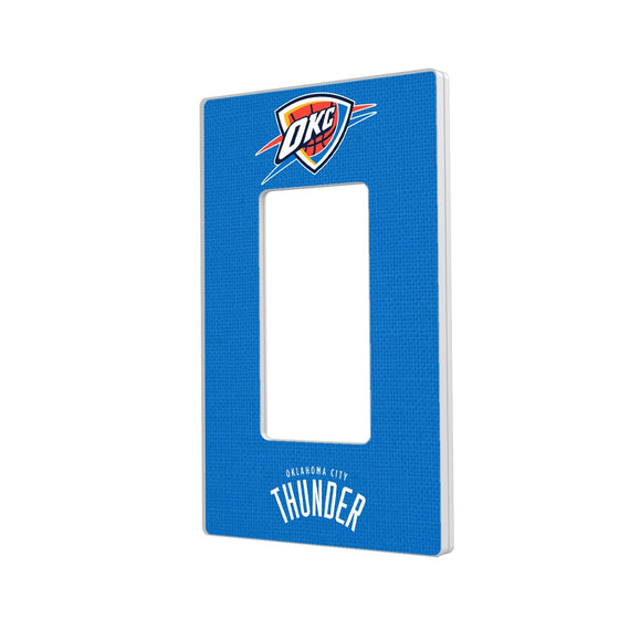 Oklahoma City Thunder Solid Hidden-Screw Light Switch Plate-1