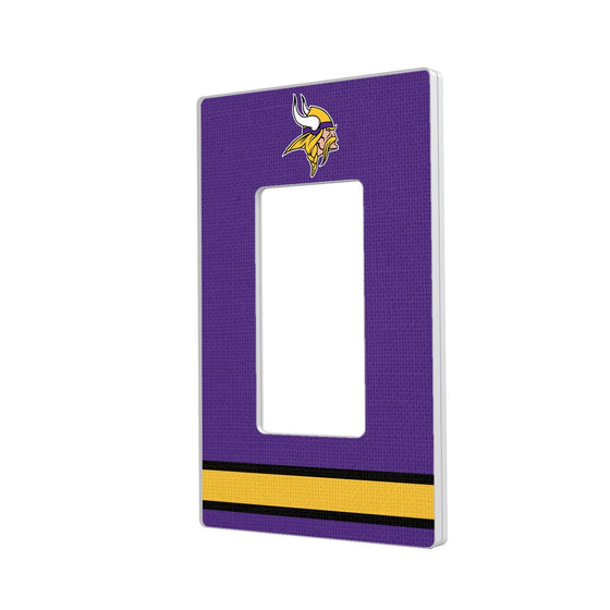 Minnesota Vikings Stripe Hidden-Screw Light Switch Plate - 757 Sports Collectibles