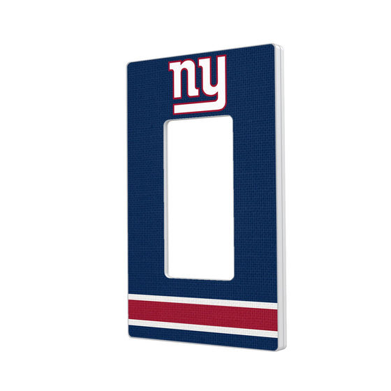 New York Giants Stripe Hidden-Screw Light Switch Plate - 757 Sports Collectibles