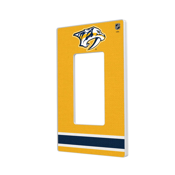 Nashville Predators Stripe Hidden-Screw Light Switch Plate-1