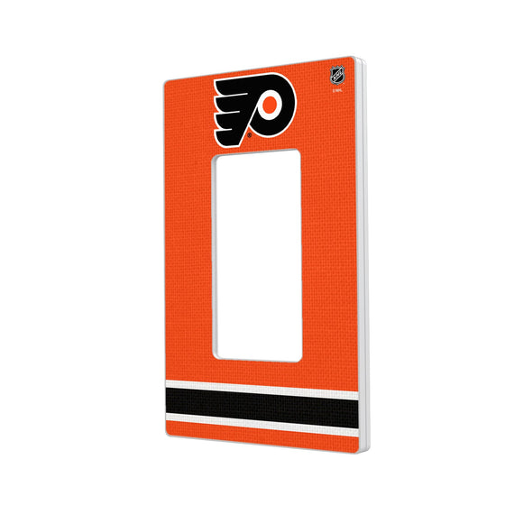 Philadelphia Flyers Stripe Hidden-Screw Light Switch Plate-1