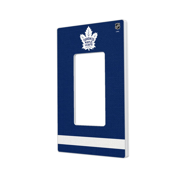 Toronto Maple Leafs Stripe Hidden-Screw Light Switch Plate-1