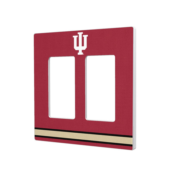 Indiana Hoosiers Stripe Hidden-Screw Light Switch Plate-3