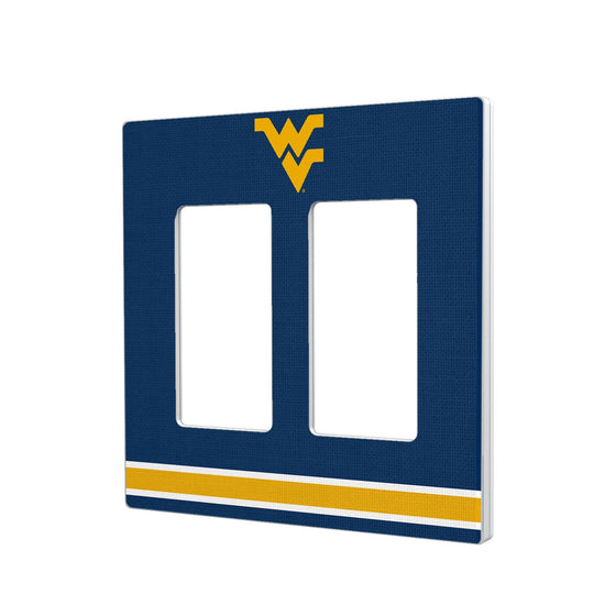 West Virginia Mountaineers Stripe Hidden-Screw Light Switch Plate-3