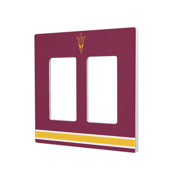 Arizona State Sun Devils Stripe Hidden-Screw Light Switch Plate-3