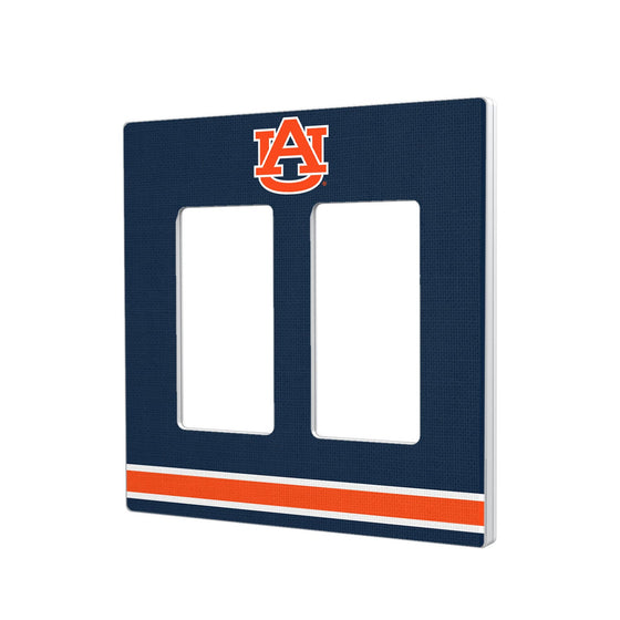 Auburn Tigers Stripe Hidden-Screw Light Switch Plate-3