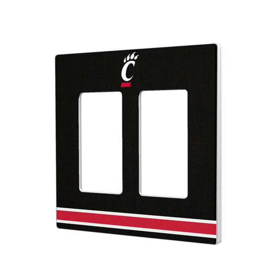 Cincinnati Bearcats Stripe Hidden-Screw Light Switch Plate-3