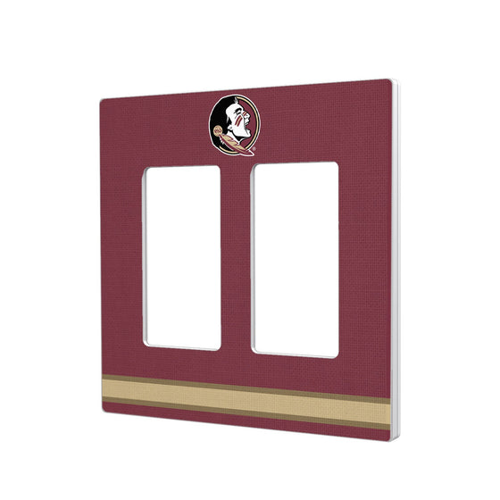 Florida State Seminoles Stripe Hidden-Screw Light Switch Plate-3