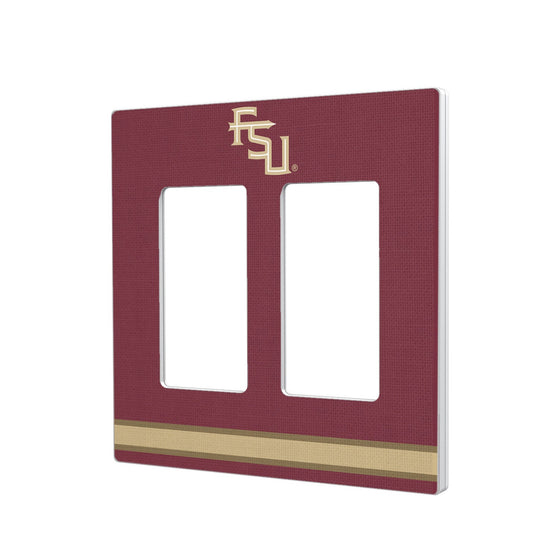 Florida State Seminoles Stripe Hidden-Screw Light Switch Plate-3