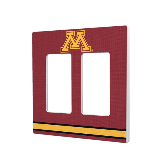 Minnesota Golden Gophers Stripe Hidden-Screw Light Switch Plate-3