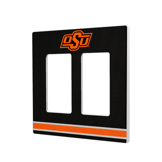 Oklahoma State Cowboys Stripe Hidden-Screw Light Switch Plate-3