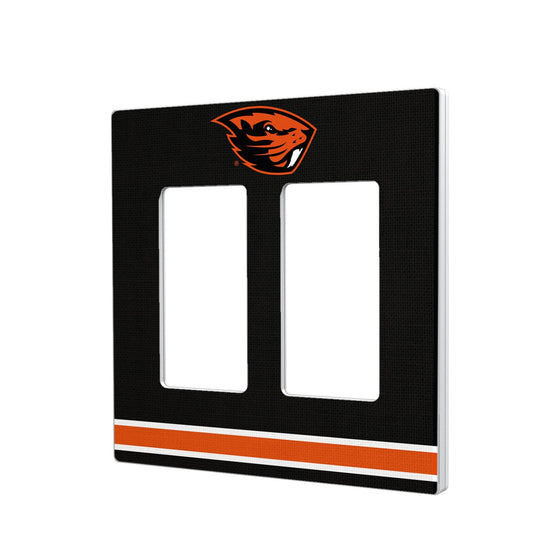 Oregon State Beavers Stripe Hidden-Screw Light Switch Plate-3