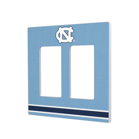 North Carolina Tar Heels Stripe Hidden-Screw Light Switch Plate-3