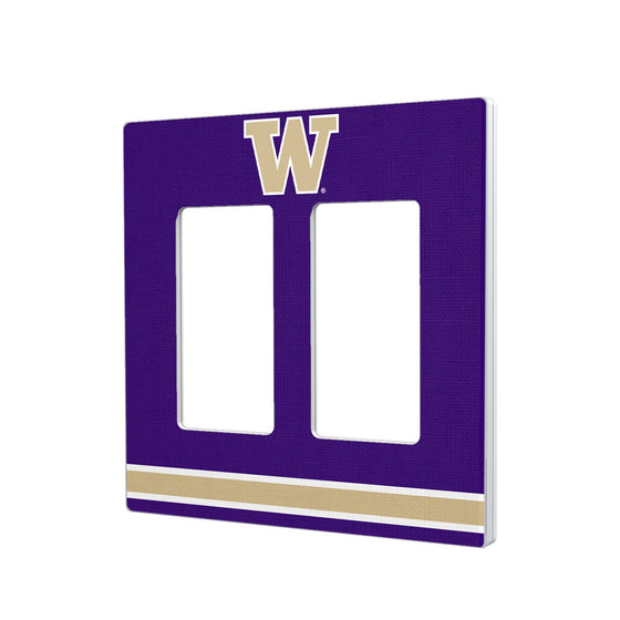 Washington Huskies Stripe Hidden-Screw Light Switch Plate-3