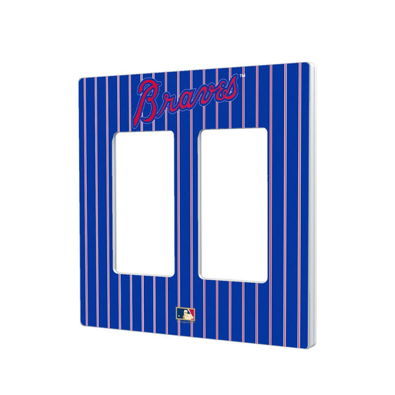 Atlanta Braves Home 2012 - Cooperstown Collection Pinstripe Hidden-Screw Light Switch Plate - 757 Sports Collectibles