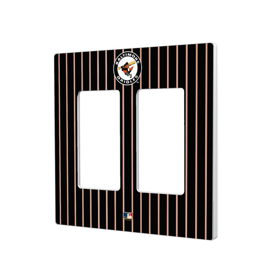 Baltimore Orioles 1966-1969 - Cooperstown Collection Pinstripe Hidden-Screw Light Switch Plate - 757 Sports Collectibles