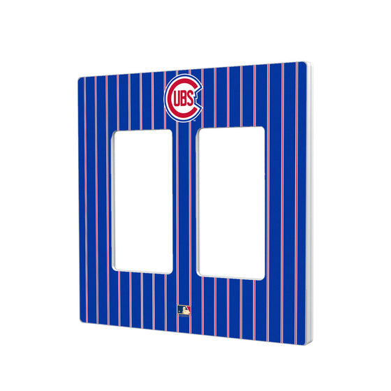 Chicago Cubs 1948-1956 - Cooperstown Collection Pinstripe Hidden-Screw Light Switch Plate - 757 Sports Collectibles