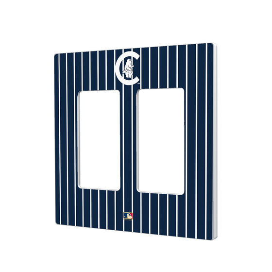 Chicago Cubs Home 1911-1912 - Cooperstown Collection Pinstripe Hidden-Screw Light Switch Plate - 757 Sports Collectibles