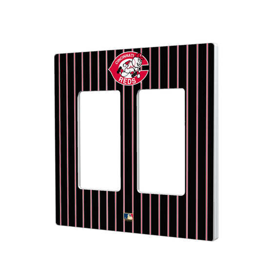 Cincinnati Reds 1978-1992 - Cooperstown Collection Pinstripe Hidden-Screw Light Switch Plate - 757 Sports Collectibles