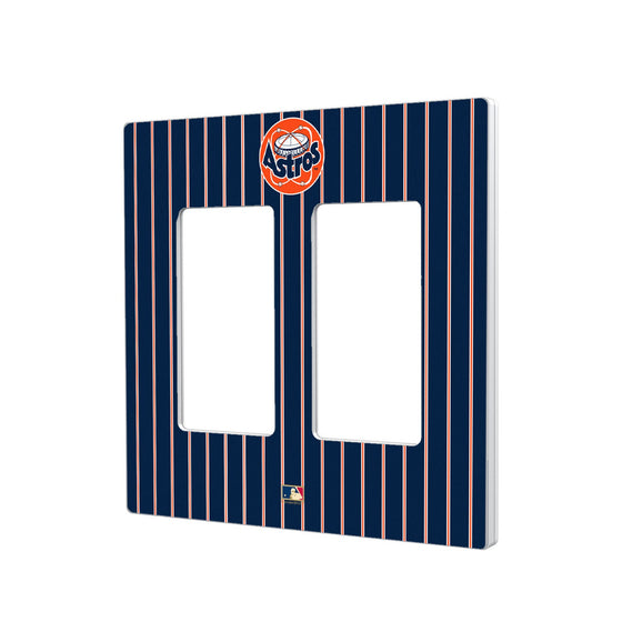 Houston Astros 1977-1998 - Cooperstown Collection Pinstripe Hidden-Screw Light Switch Plate - 757 Sports Collectibles