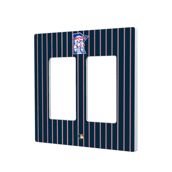 Minnesota Twins 1976-1986 - Cooperstown Collection Pinstripe Hidden-Screw Light Switch Plate - 757 Sports Collectibles